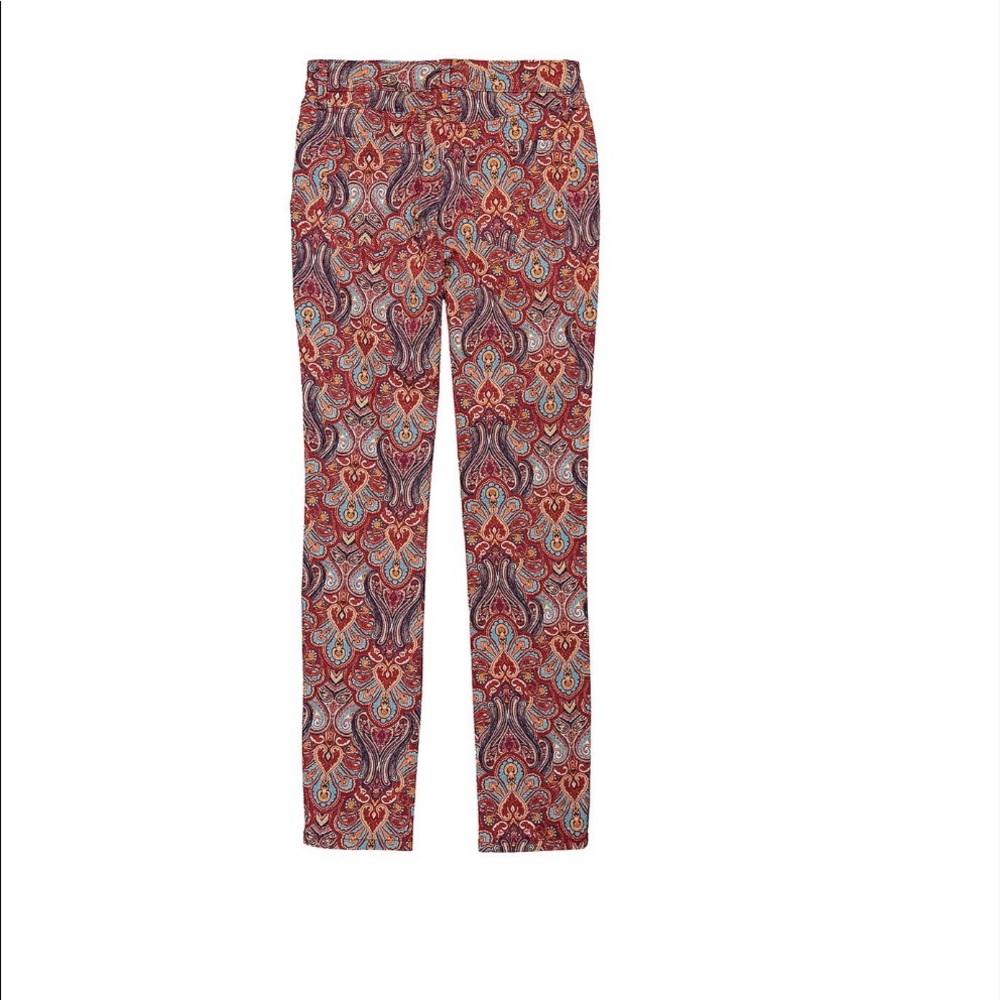 CHARTER CLUB Harvest Wine Damask Jeans SZ4